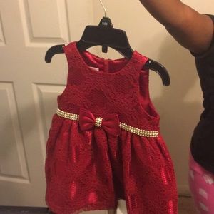 9mos red Christmas dress only worn once